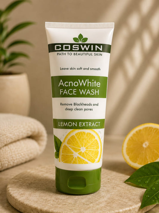COSWIN AcnoWhite Face Wash with Lemon Extract | Deep Pore Cleansing Formula