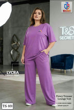 ✨ Premium Lycra Viscose 2-Piece Lounge Suit for Women | Elegant & Comfortable