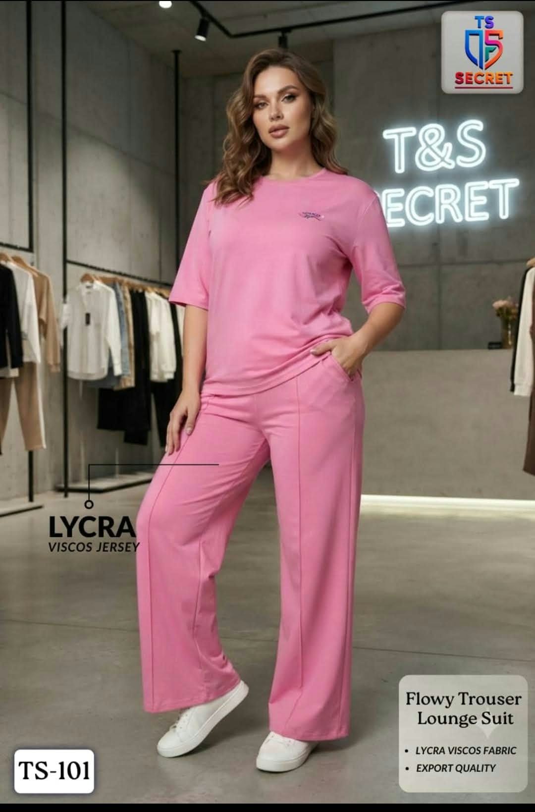 ✨ Premium Lycra Viscose 2-Piece Lounge Suit for Women | Elegant & Comfortable