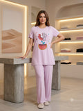 Premium Lycra Viscose 2-Piece Lounge Suit for Women | Elegant & Comfortable