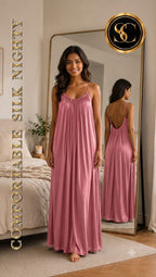 ✨ Premium Silk Nightgown for Women | Soft, Comfortable & Elegant Sleepwear