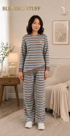 ✨ Premium Blended Fabric 2-Piece Pajama Set for Women | Stylish & Comfortable Sleepwear